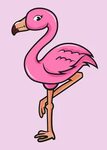 Cartoon Flamingo' Poster by Marcel Dornis Displate