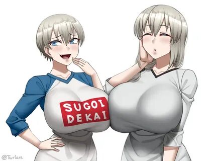 Сопряжение сисек. uzaki hana. 