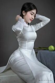 Áo dài sexy Hình ảnh nữ sinh mặc áo dài khoe mông to khủng