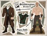 The Stabbington brothers #2 paper dolls from Tangled Disney 