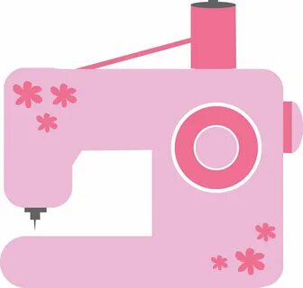 Sewing Machine clipart craft - Pencil and in color sewing ma
