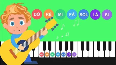 As notas musicais - Dó Ré Mi Fá Sol Lá Si - Educativo infant