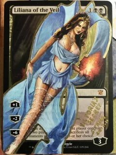 Altered MTG Liliana of the Veil VICTORIA`S SECRET 2017 B BY 