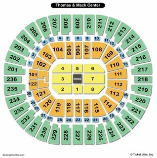 Thomas & Mack Center Seating Chart Seating Charts & Tickets