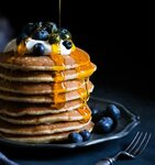 Blueberry & Vanilla Pancakes on Behance