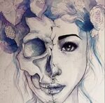 2 faced Drawings, Sketches, Art