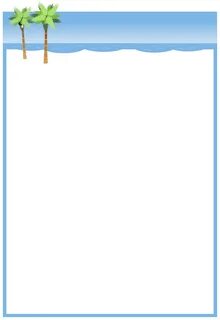 Summer Beach Border Clip Art Free Free paper printables, Cli