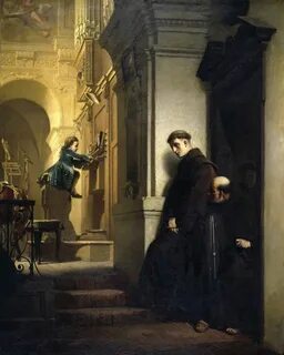 The Young Mozart Painting Heinrich Lossow Oil Paintings