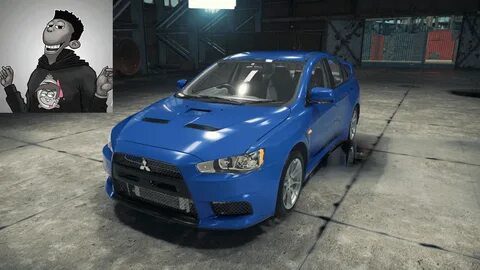 Мод Mitsubishi Lancer Evo X для Кар Механик Симулятор 2018