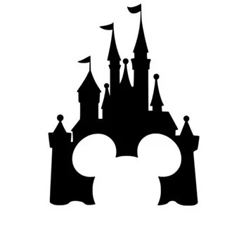 Disney Castle With Mickey Silhouette Disney Disney castle si