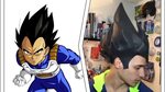 DIY DragonBall Z Vegeta Anime Hair Piece - YouTube