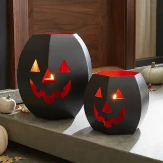 Pumpkin Lanterns Crate and Barrel Halloween Decor and Entert