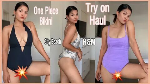 One Piece Bikini/ TRY ON HAUL - YouTube