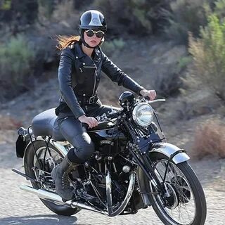 Girl riding motorcycle, Motorcycle girl, Cafe racer girl
