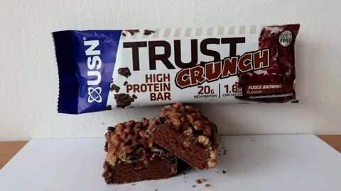 #Taste-Test- USN Trust Crunch High Protein Bar ✳ Fudge Brown