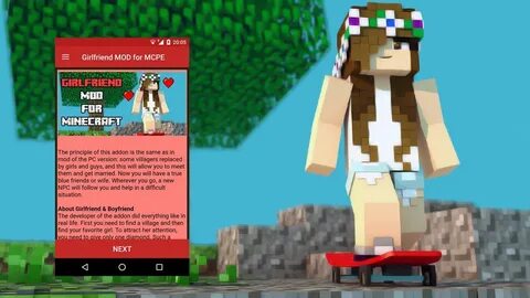 Скачать MOD Girlfriend for Minecraft (Girlfriend Mod) APK дл