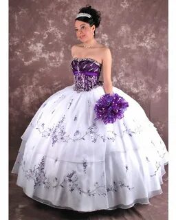 Unique ball gown strapless Floor-length Quinceanera Dress X2