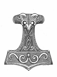 Mjolnir by Leliumoj on deviantART Norse tattoo, Mjolnir tatt