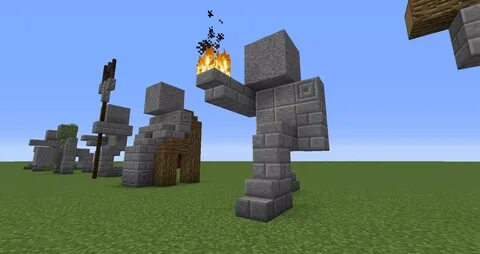 More Small Statues Minecraft statues, Minecraft crafts, Mine