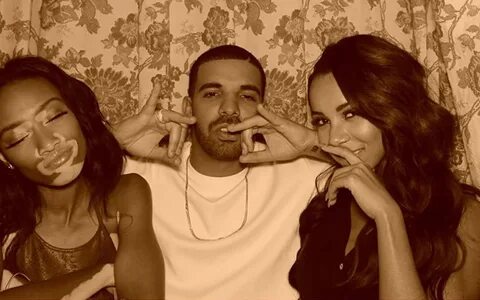 Drake Cozies Up to Models Brittany Renner & Winnie Harlow