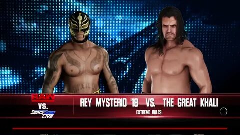 WWE 2K18 Rey Mysterio '18 VS The Great Khali Requested 1 VS 