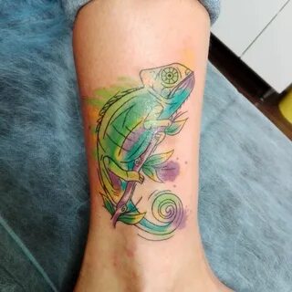 60+ Colorful Chameleon Tattoo Ideas - Designs That Will Make