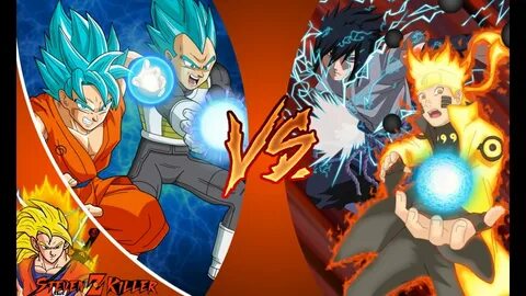 Goku & Vegeta vs Naruto & Sasuke THE RAP BATTLE Extended + R