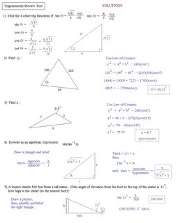 Unit 8 Right Triangles And Trigonometry Key - Andrea Gouldin