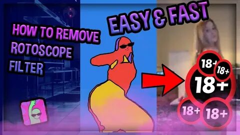 HOW TO REMOVE ROTOSCOPE FILTER ON TIKTOK VIDEO - YouTube
