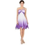 Buy purple and white summer dress in stock