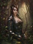 The Hunt Elf art, Female elf, Elf ranger