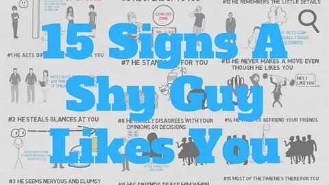 Signs A Shy Guy Likes You (15 Signs To Pick Up) - YouTube