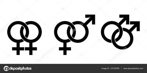 Gender identity symbols for homosexuality and heterosexualit