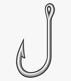 Fish Hook Png - Transparent Background Fishing Hook Clipart,