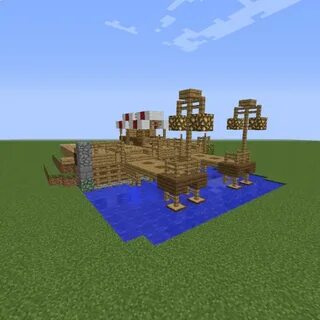Medieval Minecraft Fishing Dock - Create Medieval Or Fantasy