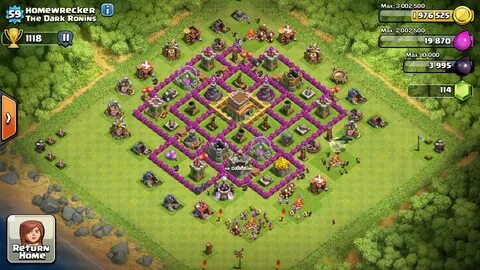 Top 10 Clash Of Clans Town Hall Level 8 Defense Base Design