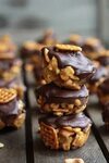 Snickerdoodle Peanut Butter Chocolate Chex Mix Bars Half Bak