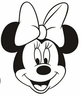 Minnie Mouse Head Coloring Pages