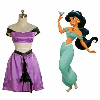 CosplayDiy Women's Dress Aladdin Jasmine Princess Purple Dre