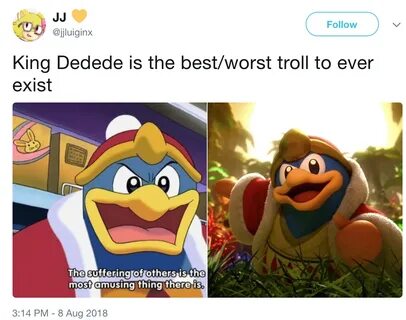 The Best Troll Laughing King Dedede Know Your Meme