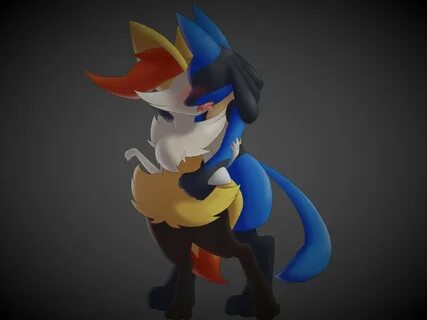 lucario/braixen by aoinu -- Fur Affinity dot net