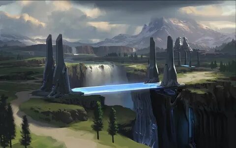 ArtStation - Enviros from Halo, Justin Oaksford Environment 