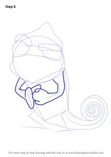 Step by Step How to Draw Pascal from Tangled : DrawingTutori