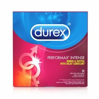 Durex Performax Intense Condoms, Ultra Fine, Ribbed, Dotted 