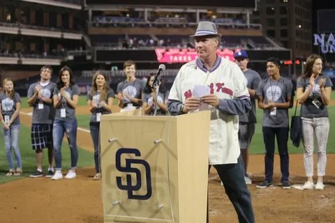 MLB on Twitter: "Will Ferrell addresses the crowd at Petco P