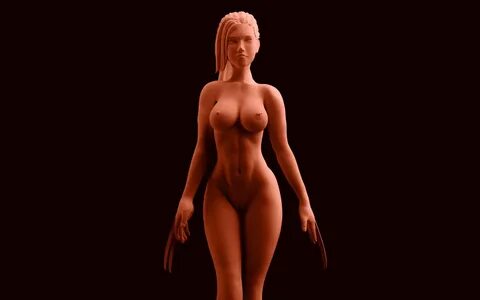 x-men x-23 femme fatale statue naked 3d print stl files down