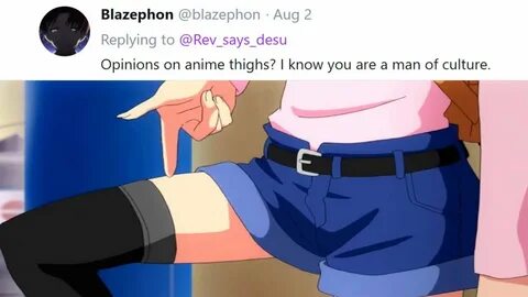 Anime Thighs Meme - With tenor, maker of gif keyboard, add p