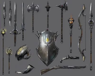File:Krytan weapons concept art.png - Guild Wars 2 Wiki (GW2