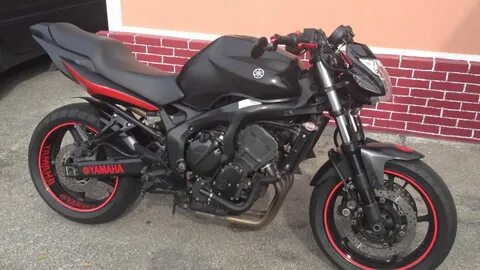 Finished 2007 FZ6 street fighter - YouTube