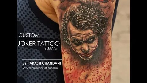 The Dark Knight Rises Joker tattoo by Aakash Chandani Heath 